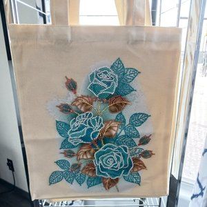 Tote bag roses
